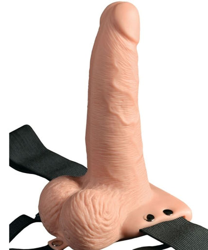 FETISJ FANTASIE SERIE - VERSTELBAAR TUIGJE AFSTANDSBEDIENING REALISTISCHE PENIS MET OPLAADBARE TEELBALLEN EN VIBRATOR 15 CM FETISJ FANTASIE SERIE - VERSTELBAAR TUIGJE AFSTANDSBEDIENING REALISTISCHE PENIS MET OPLAADBARE TEELBALLEN EN VIBRATOR 15 CM