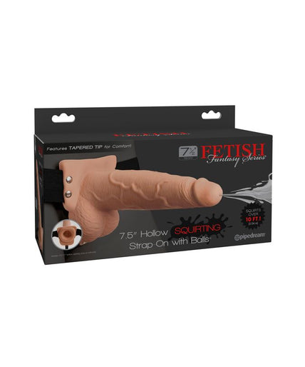 FETISH FANTASY SERIES - ADJUSTABLE HARNESS REALISTIC PENIS WITH BALLS SQUIRTING 19 CM FETISH FANTASY SERIES - ADJUSTABLE HARNESS REALISTIC PENIS WITH BALLS SQUIRTING 19 CM