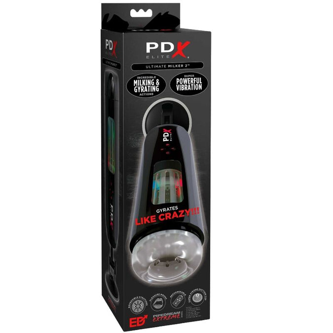 PDX ELITE - STROKER ULTIMATE MILKER 2 ROTEREND & VIBRATOR