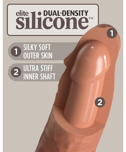 KING COCK - ELITE REALISTIC SILICONE DILDO 15.2 CM CARAMEL KING COCK - ELITE REALISTIC SILICONE DILDO 15.2 CM CARAMEL