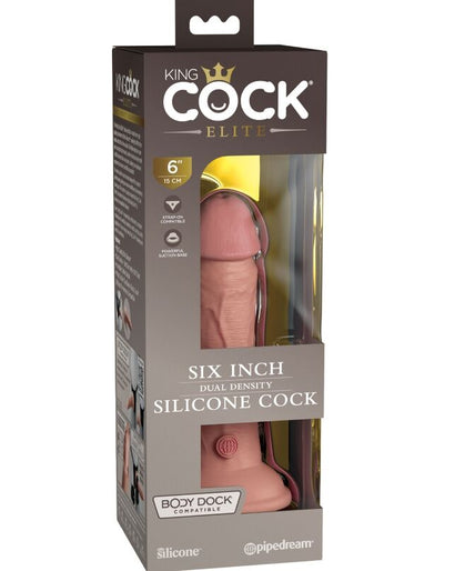 KING COCK - ELITE REALISTIC SILICONE DILDO 15.2 CM KING COCK - ELITE REALISTIC SILICONE DILDO 15.2 CM