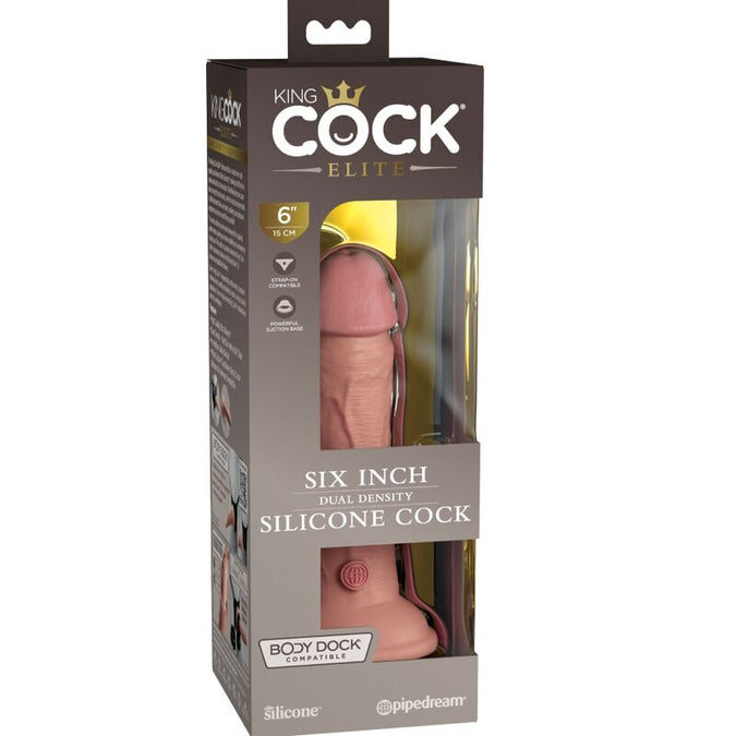 King Cock Elite – Realistic Dual Density Silicone Dildo 15.2 cm