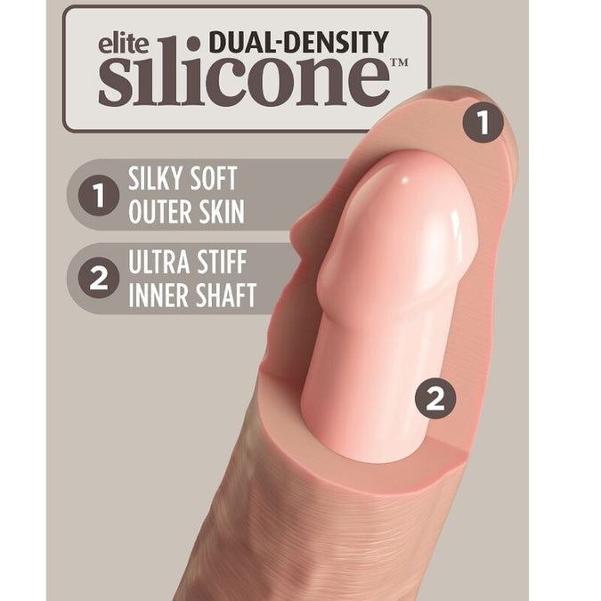 King Cock Elite – Realistic Dual Density Silicone Dildo 15.2 cm