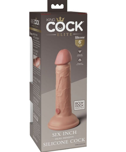 KING COCK - ELITE REALISTIC SILICONE DILDO 15.2 CM KING COCK - ELITE REALISTIC SILICONE DILDO 15.2 CM
