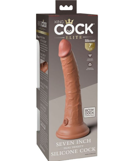KING COCK - ELITE REALISTIC SILICONE DILDO 17.8 CM CARAMEL KING COCK - ELITE REALISTIC SILICONE DILDO 17.8 CM CARAMEL
