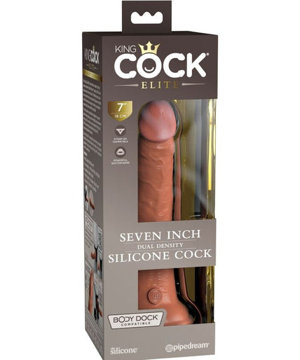 KING COCK - ELITE REALISTIC SILICONE DILDO 17.8 CM CARAMEL KING COCK - ELITE REALISTIC SILICONE DILDO 17.8 CM CARAMEL