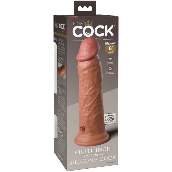 King Cock – Elite Realistic Silicone Dildo 20.3 Cm Caramel