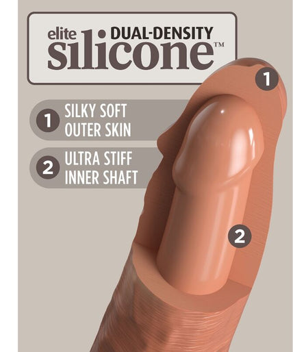 KING COCK - ELITE REALISTIC SILICONE DILDO 20.3 CM CARAMEL KING COCK - ELITE REALISTIC SILICONE DILDO 20.3 CM CARAMEL