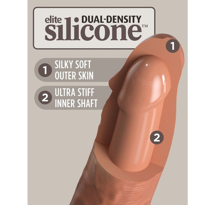 King Cock – Elite Realistic Silicone Dildo 20.3 Cm Caramel