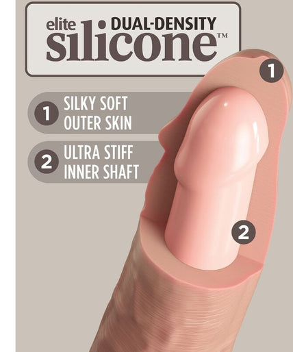 KING COCK - ELITE REALISTIC SILICONE DILDO 25.4 CM KING COCK - ELITE REALISTIC SILICONE DILDO 25.4 CM