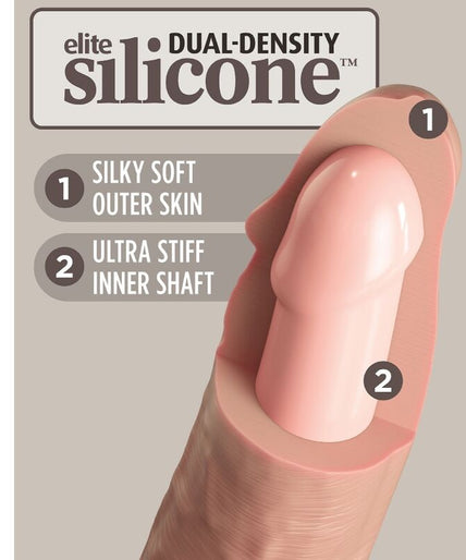 KING COCK - ELITE REALISTIC DILDO VIBRATOR & SILICONE REMOTE CONTROL 17.8 CM KING COCK - ELITE REALISTIC DILDO VIBRATOR & SILICONE REMOTE CONTROL 17.8 CM