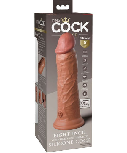 KING COCK - ELITE REALISTIC DILDO VIBRATING & SILICONE 20.3 CM CARAMEL KING COCK - ELITE REALISTIC DILDO VIBRATING & SILICONE 20.3 CM CARAMEL
