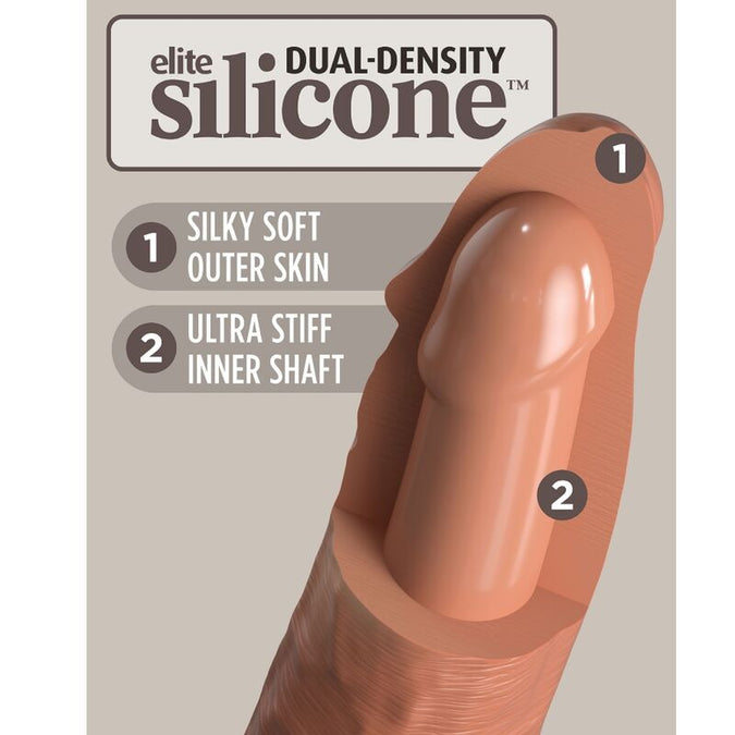 King Cock – Elite Comfy Adjustable Harness With Dildo 17.8 Cm