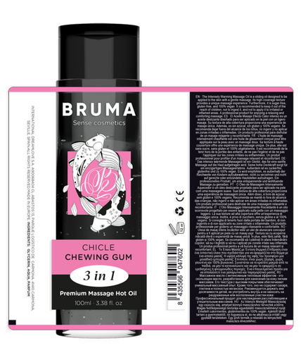 BRUMA - PREMIUM MASSAGE HETE OLIE KAUWGOM 3 IN 1 - 100 ML BRUMA - PREMIUM MASSAGE HETE OLIE KAUWGOM 3 IN 1 - 100 ML
