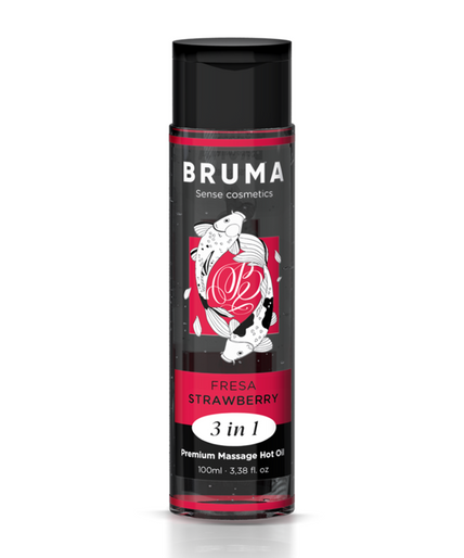 BRUMA - PREMIUM MASSAGE HOT OIL STRAWBERRY 3 IN 1 - 100 ML BRUMA - PREMIUM MASSAGE HOT OIL STRAWBERRY 3 IN 1 - 100 ML