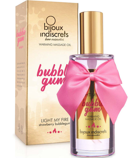 BIJOUX - INDISCRETS LIGHT MY FIRE MASSAGE OIL HEAT EFFECT GUM FLAVOR BIJOUX - INDISCRETS LIGHT MY FIRE MASSAGE OIL HEAT EFFECT GUM FLAVOR