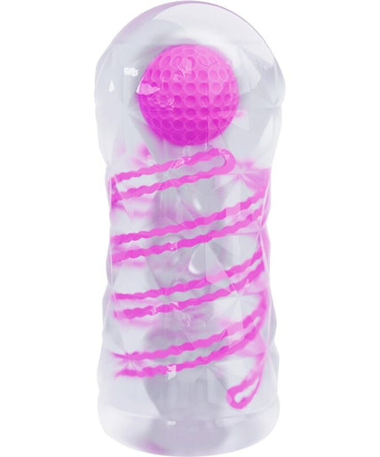 Pretty Love – Fantasy mannelijke masturbator met interne spiraal en transparante balletjes Pretty Love – Fantasy mannelijke masturbator met interne spiraal en transparante balletjes