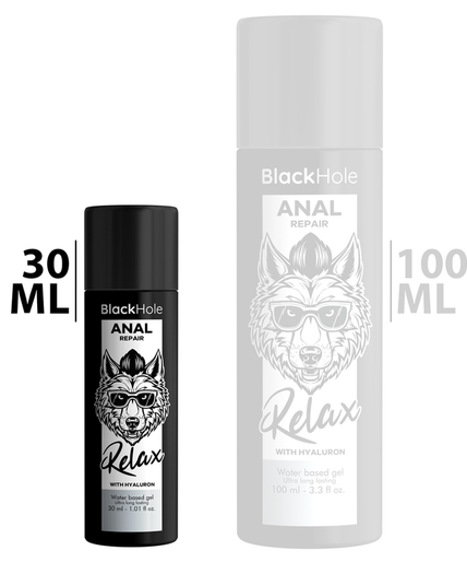 BLACK HOLE - ANAL REPAIR WATER BASED RELAX WITH HYALURON 30 ML BLACK HOLE - ANAL REPAIR WATER BASED RELAX WITH HYALURON 30 ML