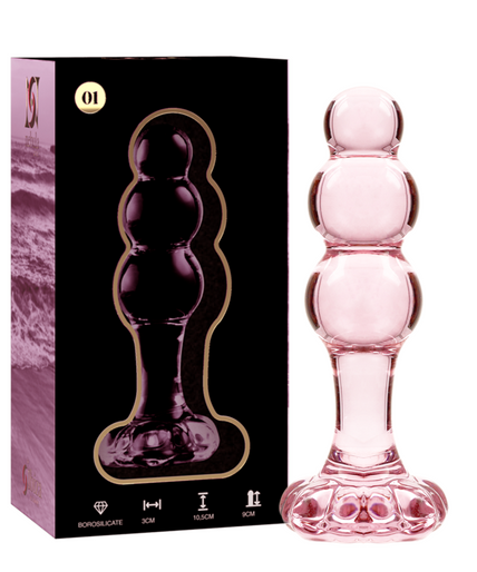 NEBULA SERIES BY IBIZA - MODEL 1 ANAL PLUG BOROSILICATE GLASS PINK 10.5 CM -O- 3 CM NEBULA SERIES BY IBIZA - MODEL 1 ANAL PLUG BOROSILICATE GLASS PINK 10.5 CM -O- 3 CM
