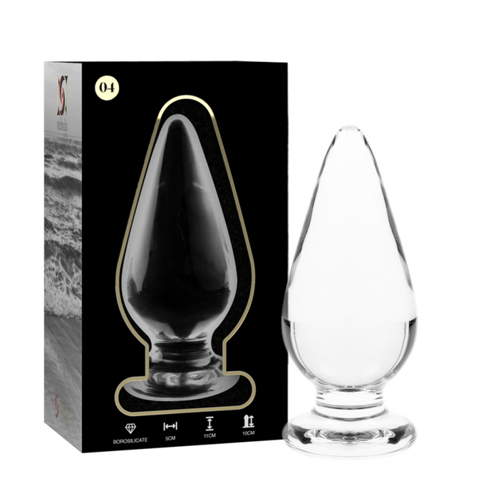 NEBULA SERIES BY IBIZA - MODEL 4 ANAL PLUG BOROSILICAATGLAS HELDER 11 CM -O- 5 CM