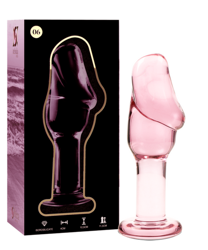 NEBULA SERIES BY IBIZA - MODEL 6 ANAL PLUG BOROSILICATE GLASS PINK 12.5 CM -O- 4 CM NEBULA SERIES BY IBIZA - MODEL 6 ANAL PLUG BOROSILICATE GLASS PINK 12.5 CM -O- 4 CM