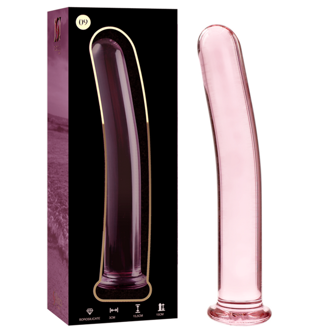 NEBULA-SERIE VAN IBIZA - MODEL 9 DILDO BOROSILICAATGLAS ROZE 15,5 CM -Ø- 2,5 CM