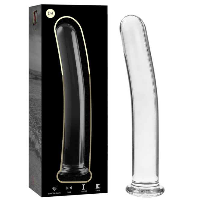 NEBULA SERIES BY IBIZA - MODEL 9 DILDO BOROSILICAATGLAS HELDER 15,5 CM -O- 2,5 CM