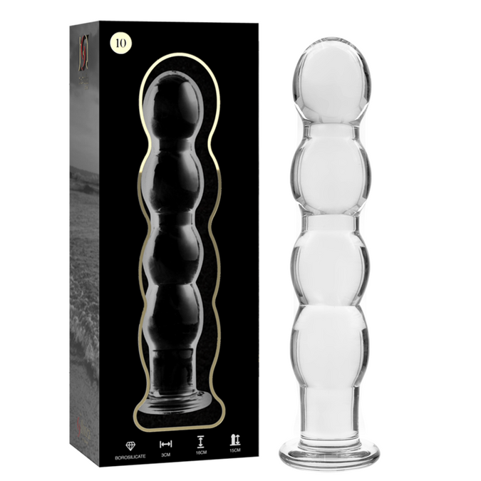 NEBULA SERIE DOOR IBIZA - MODEL 10 DILDO BOROSILICAATGLAS HELDER 16,5 CM -O- 3,5 CM