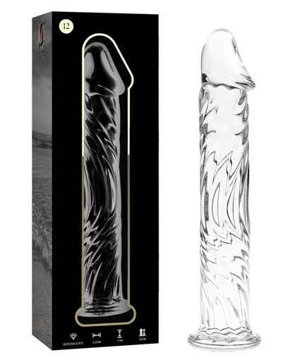 NEBULA SERIES BY IBIZA - MODEL 12 DILDO BOROSILICATE GLASS CLEAR 17 CM -O- 3.5 CM NEBULA SERIES BY IBIZA - MODEL 12 DILDO BOROSILICATE GLASS CLEAR 17 CM -O- 3.5 CM