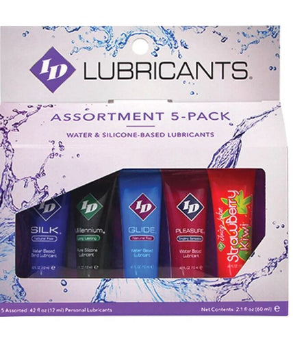 ID JUICY LUBE - ASSORTED 5X LUBRICANT TUBE PACK 12 ML ID JUICY LUBE - ASSORTED 5X LUBRICANT TUBE PACK 12 ML