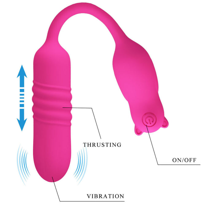 Pretty Love – Nobikuma Pink Silicone Vibrating Bullet