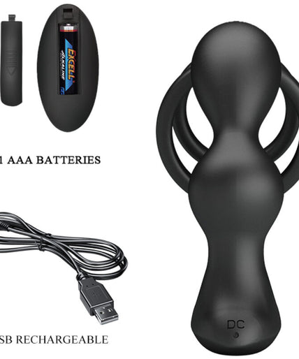 Pretty Love – Marshall Penispompring met Vibrerende Anale Plug met Afstandsbediening Pretty Love – Marshall Penispompring met Vibrerende Anale Plug met Afstandsbediening