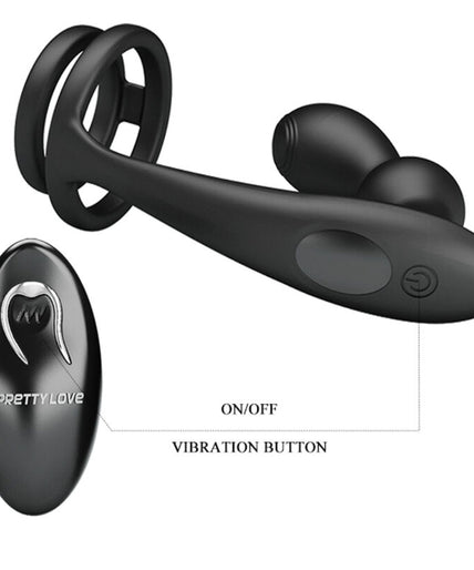 Pretty Love – Marshall Penispompring met Vibrerende Anale Plug met Afstandsbediening Pretty Love – Marshall Penispompring met Vibrerende Anale Plug met Afstandsbediening