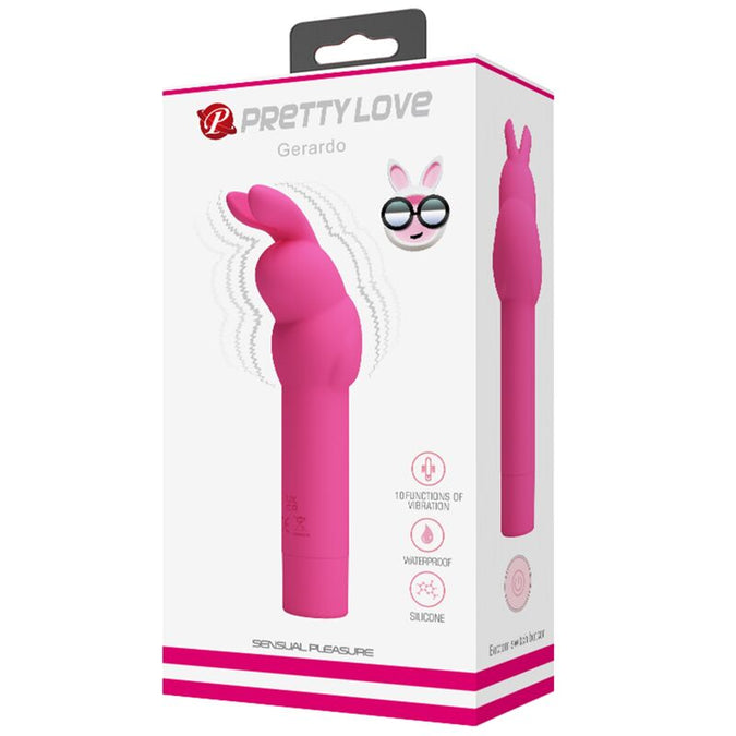 PRETTY LOVE - GERARDO FUSCHIA KONIJN SILICONEN VIBRATOR
