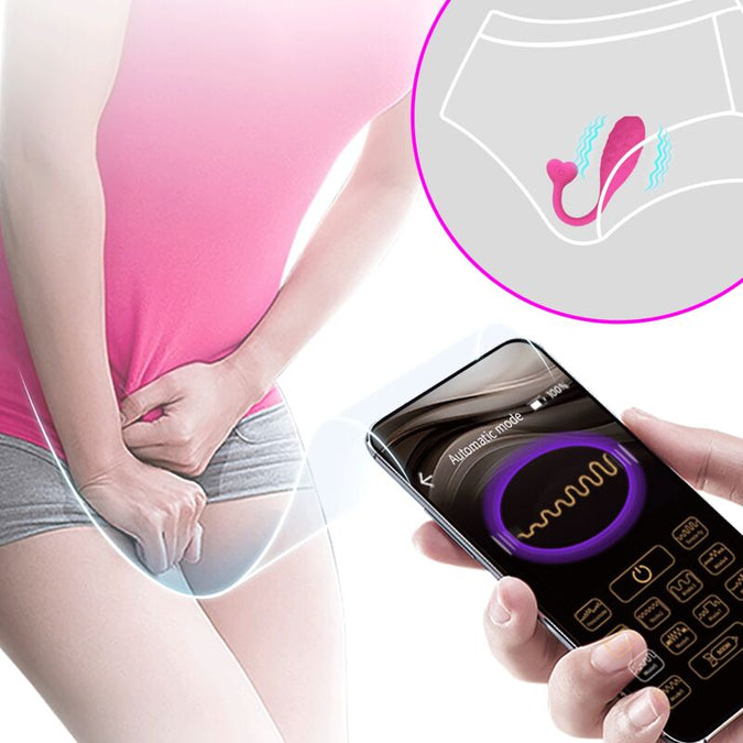 PRETTY LOVE - ROZE FISHER VIBREREND EI MET APP-BEDIENING