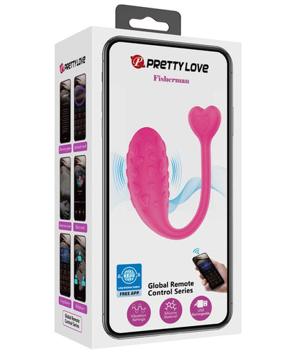 PRETTY LOVE - APP CONTROLLED PINK FISHER VIBRATING EGG PRETTY LOVE - APP CONTROLLED PINK FISHER VIBRATING EGG