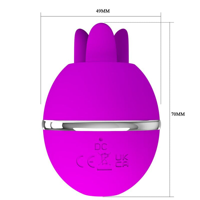Pretty Love – Gemini Ball Purple Round Silicone Vibrator