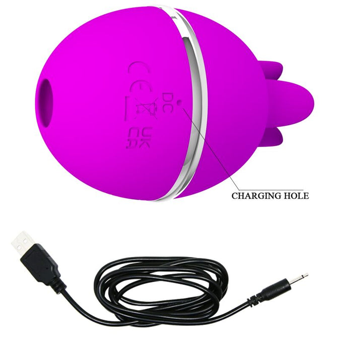 Pretty Love – Gemini Ball Purple Round Silicone Vibrator