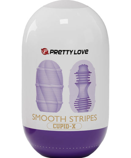 PRETTY LOVE - SMOOTH STRIPES CUPID MASTURBATOR EGG PRETTY LOVE - SMOOTH STRIPES CUPID MASTURBATOR EGG