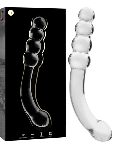 NEBULA SERIES BY IBIZA - MODEL 14 DILDO BOROSILICATE GLASS CLEAR 18.5 CM -O- 3 CM NEBULA SERIES BY IBIZA - MODEL 14 DILDO BOROSILICATE GLASS CLEAR 18.5 CM -O- 3 CM