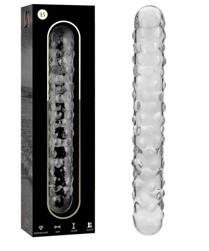 NEBULA SERIES BY IBIZA - MODEL 15 DILDO BOROSILICATE GLASS CLEAR 18.5 CM -O- 3 CM NEBULA SERIES BY IBIZA - MODEL 15 DILDO BOROSILICATE GLASS CLEAR 18.5 CM -O- 3 CM