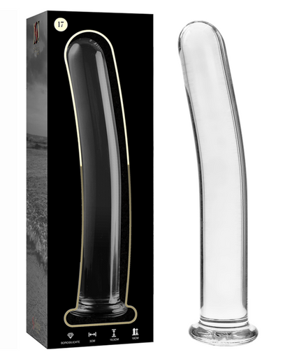 NEBULA SERIES BY IBIZA - MODEL 17 DILDO BOROSILICATE GLASS CLEAR 18.5 CM -O- 3 CM NEBULA SERIES BY IBIZA - MODEL 17 DILDO BOROSILICATE GLASS CLEAR 18.5 CM -O- 3 CM