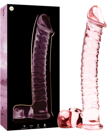 NEBULA SERIES BY IBIZA - MODEL 23 DILDO BOROSILICATE GLASS PINK 21.5 CM -O- 4 CM NEBULA SERIES BY IBIZA - MODEL 23 DILDO BOROSILICATE GLASS PINK 21.5 CM -O- 4 CM
