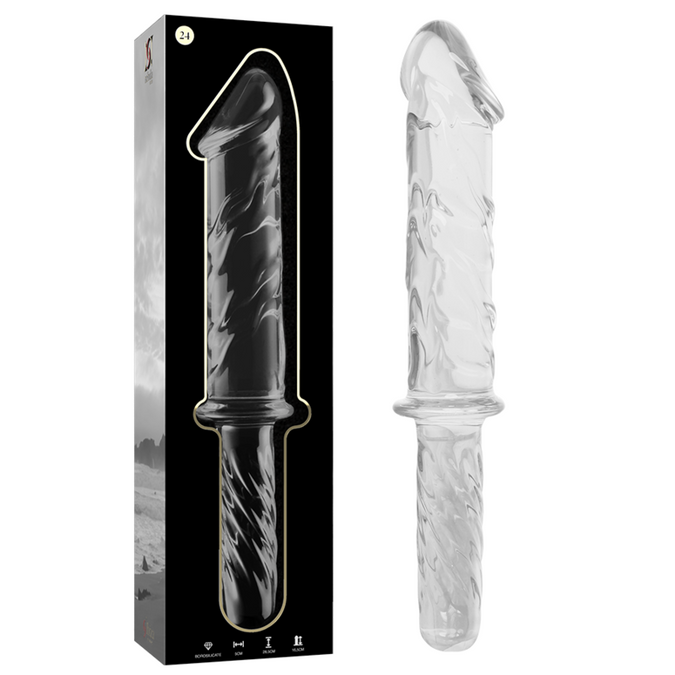 NEBULA SERIE VAN IBIZA - MODEL 24 DILDO BOROSILICAATGLAS HELDER 28.5 CM -O- 5 CM