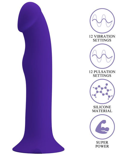 PRETTY LOVE - MURRAY YOUTH VIBRATING DILDO & RECHARGEABLE VIOLET PRETTY LOVE - MURRAY YOUTH VIBRATING DILDO & RECHARGEABLE VIOLET