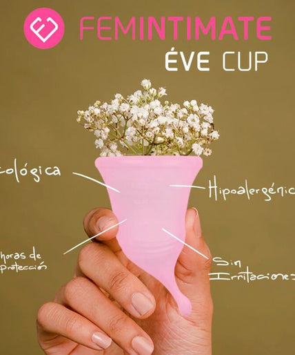 FEMINTIMATE - EVE NEW SILICONE MENSTRUAL CUP - SIZE M FEMINTIMATE - EVE NEW SILICONE MENSTRUAL CUP - SIZE M