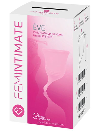FEMINTIMATE - EVE NIEUWE SILICONEN MENSTRUATIECUP - MAAT M FEMINTIMATE - EVE NIEUWE SILICONEN MENSTRUATIECUP - MAAT M