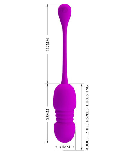 PRETTY LOVE - CALLIE PURPLE RECHARGEABLE VIBRATING EGG PRETTY LOVE - CALLIE PURPLE RECHARGEABLE VIBRATING EGG