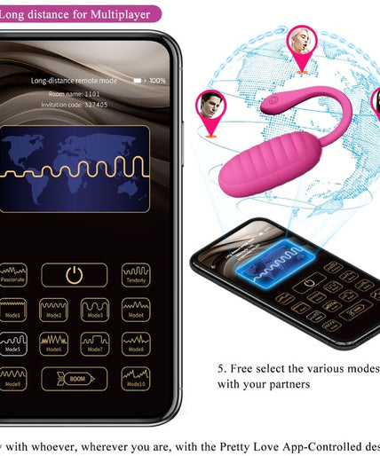 PRETTY LOVE - CATALINA PINK RECHARGEABLE VIBRATING EGG PRETTY LOVE - CATALINA PINK RECHARGEABLE VIBRATING EGG