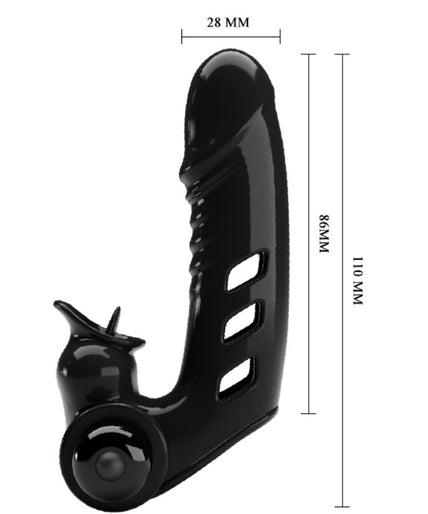 PRETTY LOVE - CORBIN BLACK VIBRATOR FINGER COVER PRETTY LOVE - CORBIN BLACK VIBRATOR FINGER COVER
